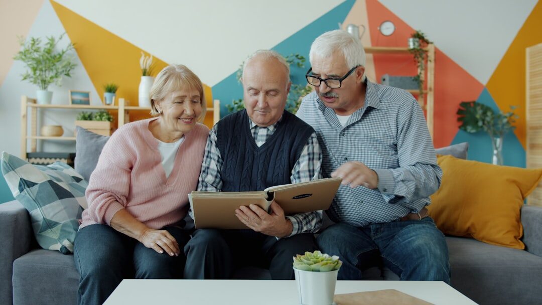 senior couple discussing finances